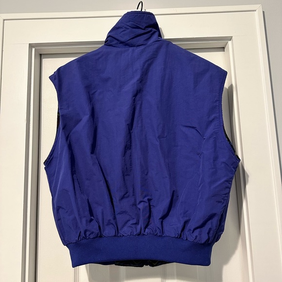 Vintage Columbia Reversible Fleece Lined Vest Tribal Aztec Geometric Pattern - Picture 5 of 6